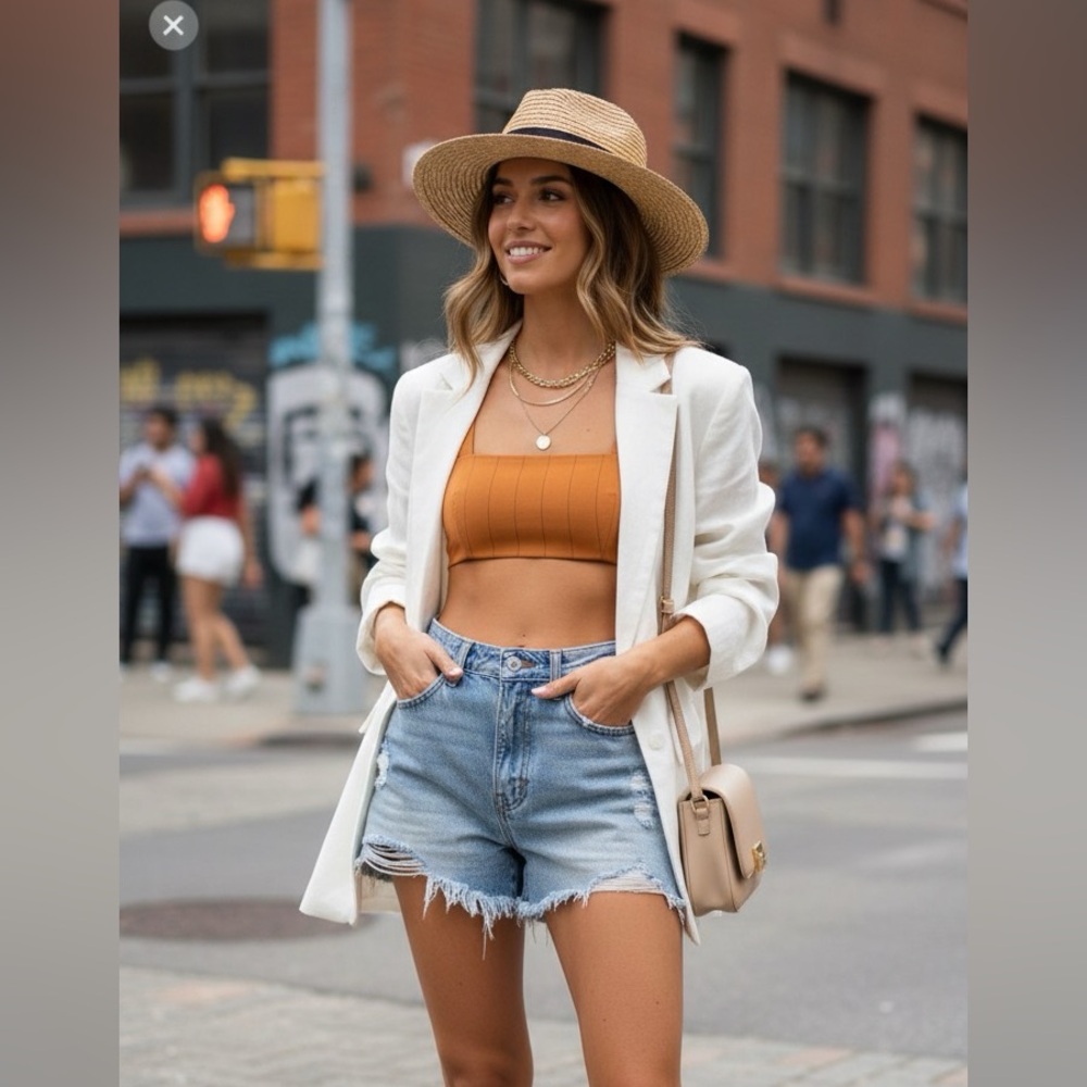 Revolve danielle bernstein weworewhat stripe crop top sep sale